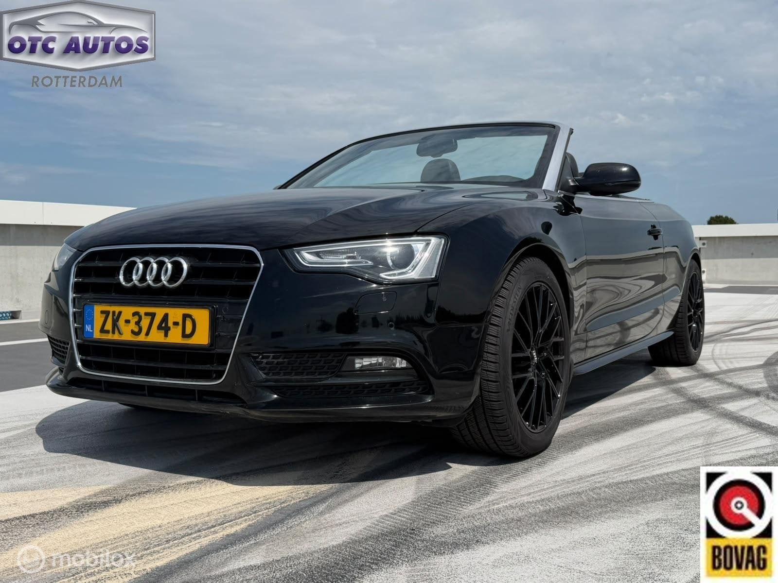 Audi A5 Cabriolet 1.8 TFSI Pro Line S Open Days Dealer onder, Auto's, Gebruikt, Zwart, Cabriolet, 4 stoelen