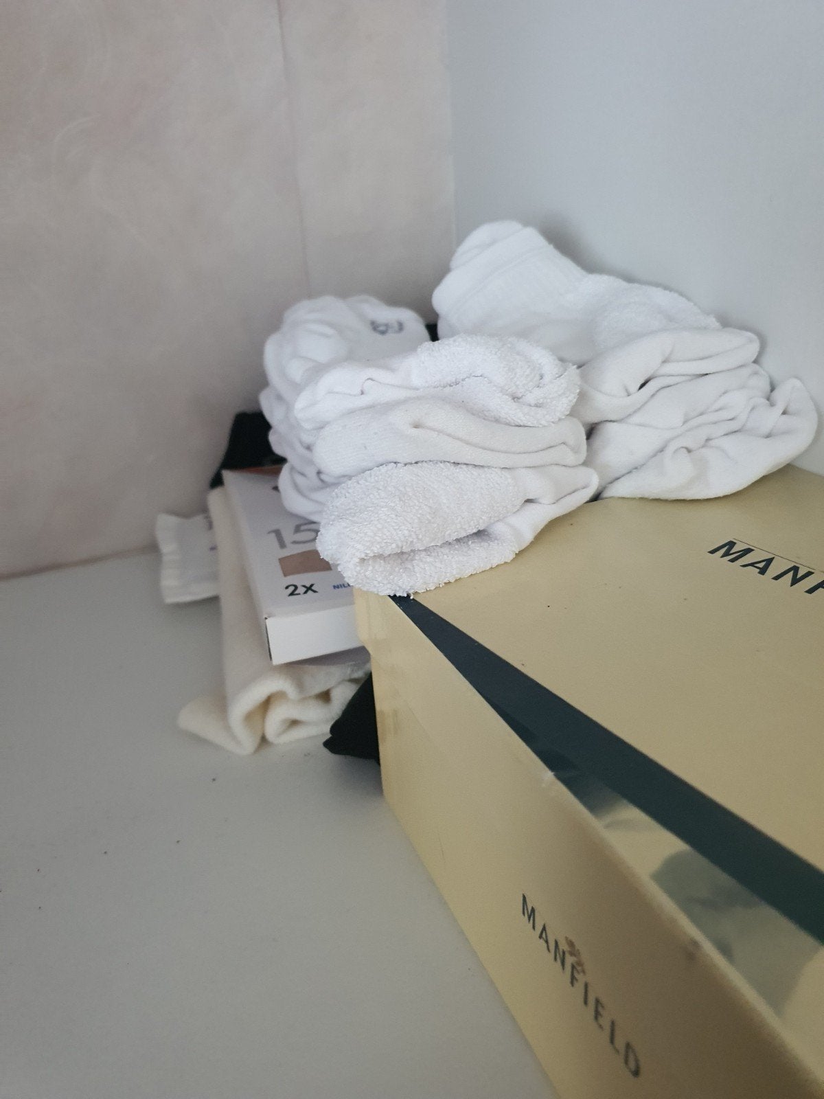 witte sokken steunkousen kniekousjes pantykousjes panties gl, Ophalen, Zo goed als nieuw