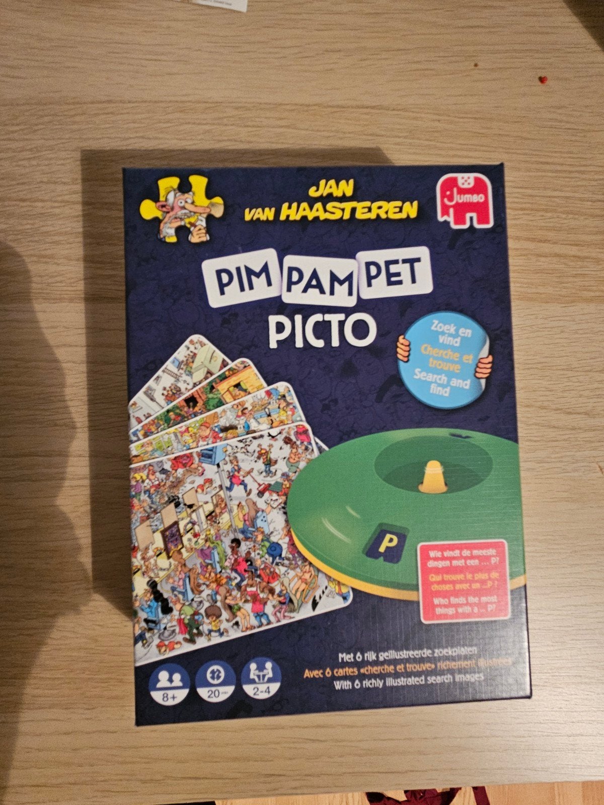 Jan van Haasteren Pim Pam Pet Picto - Zoek en vind spel, Drie of vier spelers, Ophalen of Verzenden, Zo goed als nieuw, Jumbo
