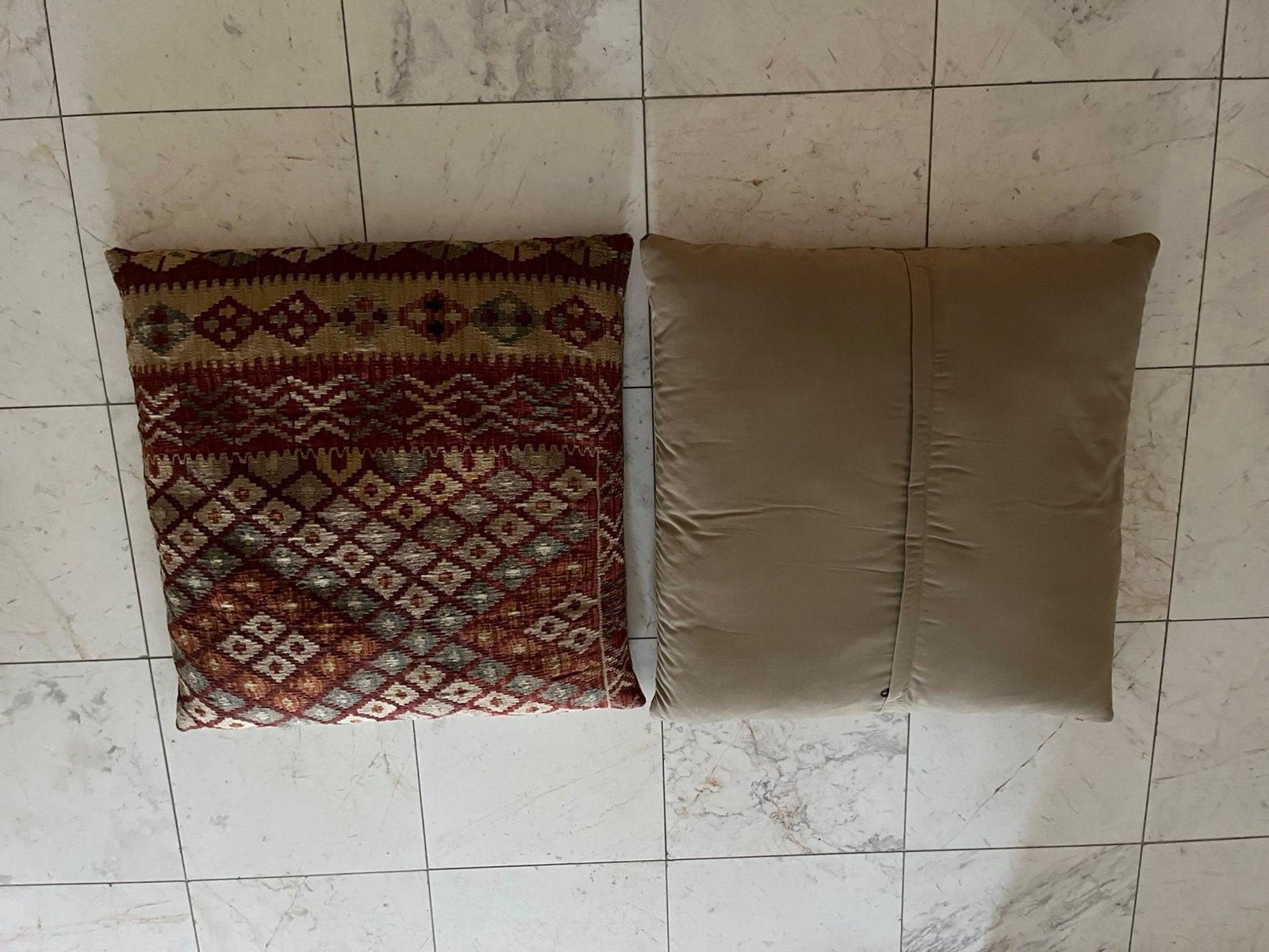 Kelim kussens groot, Huis en Inrichting, Woonaccessoires | Kussens, Ophalen, Meerkleurig, Vierkant, Inclusief binnenkussen