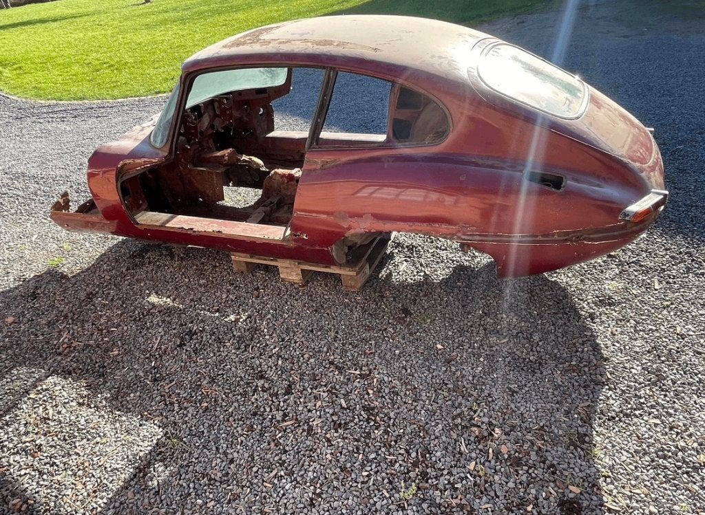 jaguar e type serie 1,5 2+2 kaal chassis. met documenten., Ophalen of Verzenden, Gebruikt, Jaguar