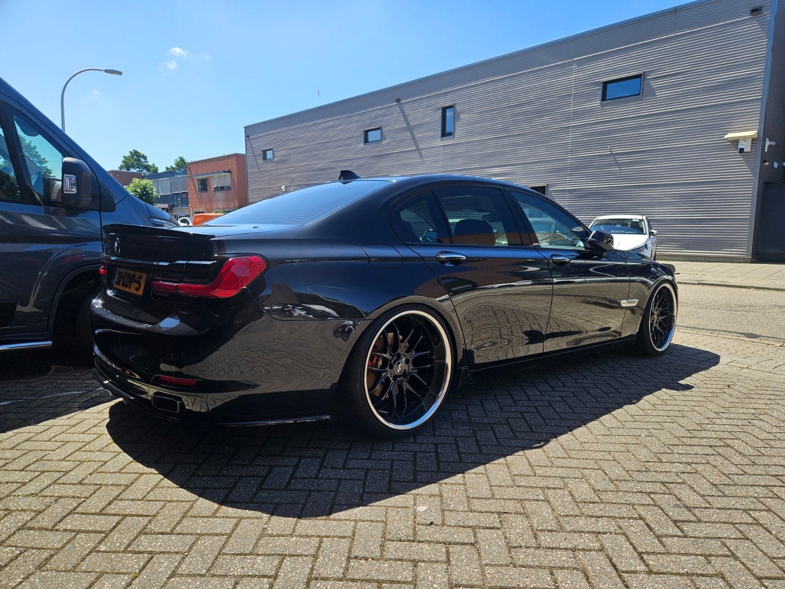 BMW 7-Serie 3.0 I 740 AUT 2009 Zwart, Auto's, Automaat, Achterwielaandrijving, Particulier, 1835 kg