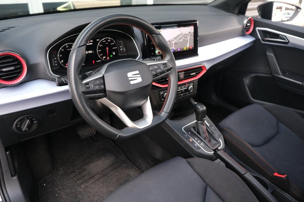 Seat Ibiza 1.0 EcoTSI FR DSG 110PK Facelift Pano Led Navi Ca, Auto's, Seat, Stof, Gebruikt, Zwart, 580 kg