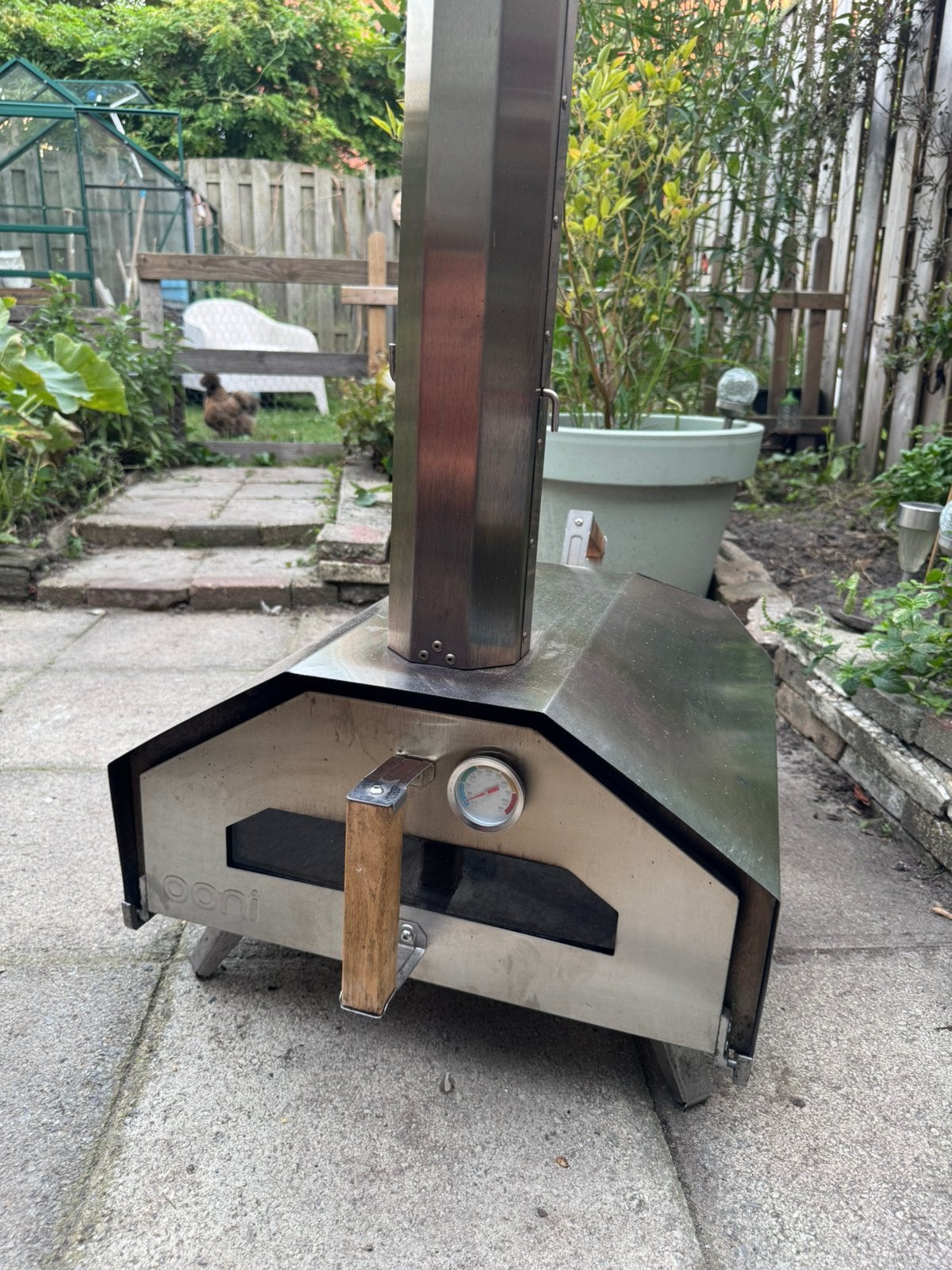 Ooni Pro 16 + pizzaschep, Tuin en Terras, Ophalen, Gebruikt