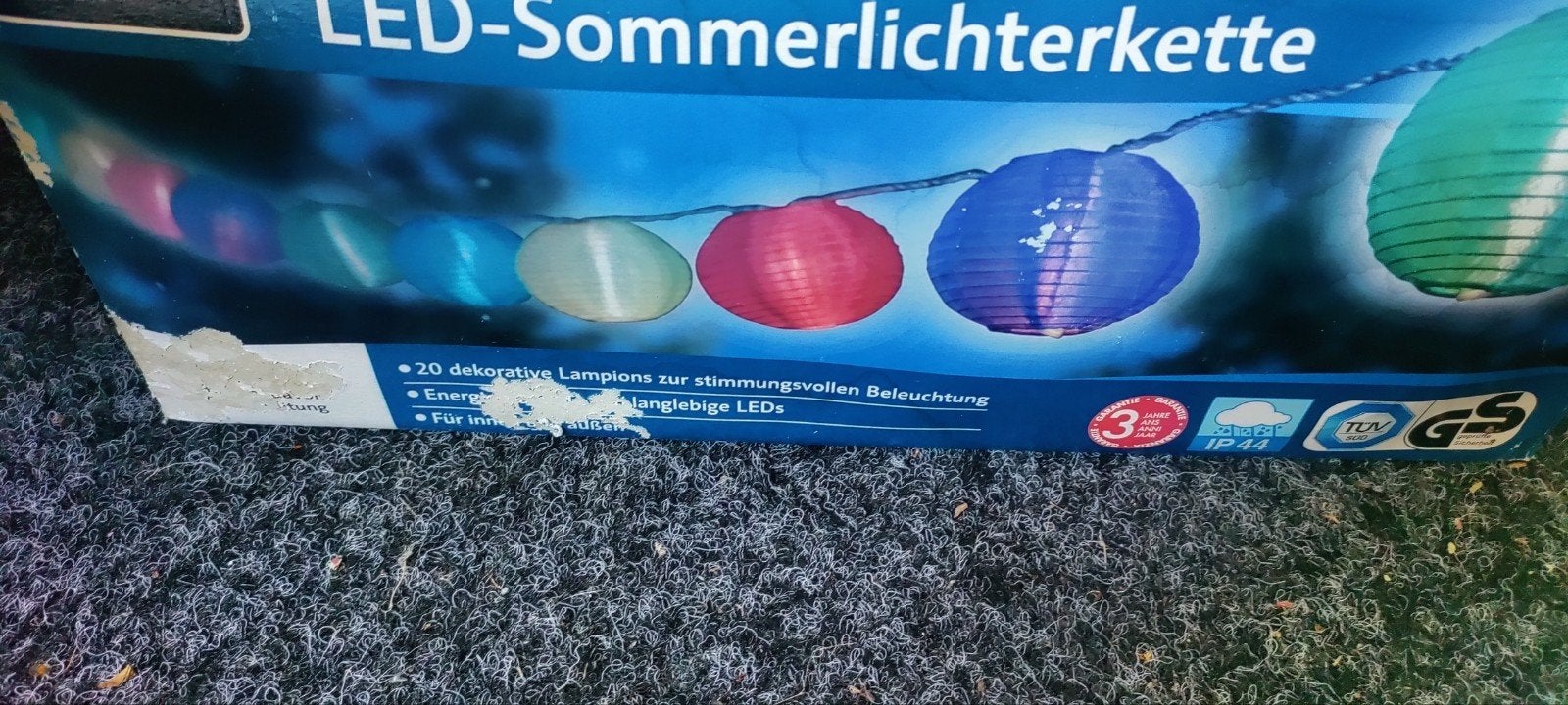 LED-Somerlichterkette - Sfeervolle Lampionnen, Kunststof, Minder dan 50 watt, Overige typen, Nieuw