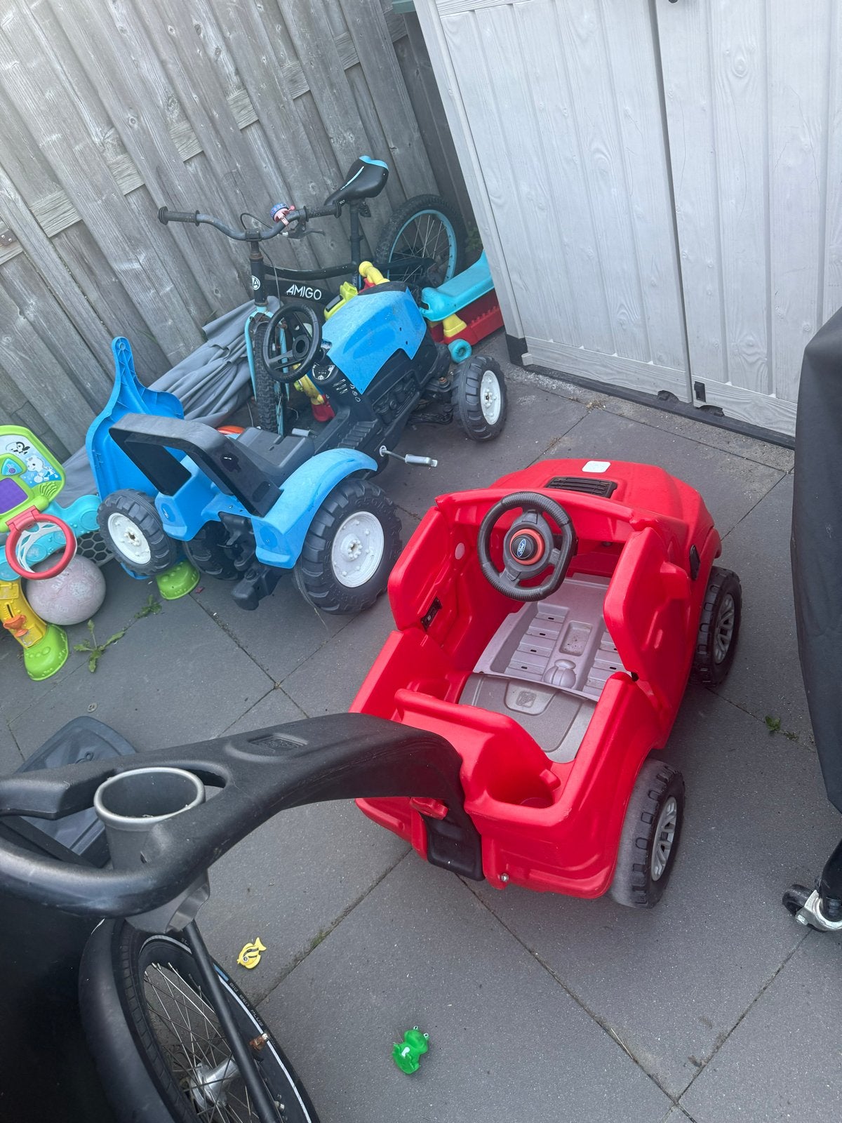 Rode Duwauto / Loopauto - Om te bouwen, Ophalen, Gebruikt, Duwvoertuig