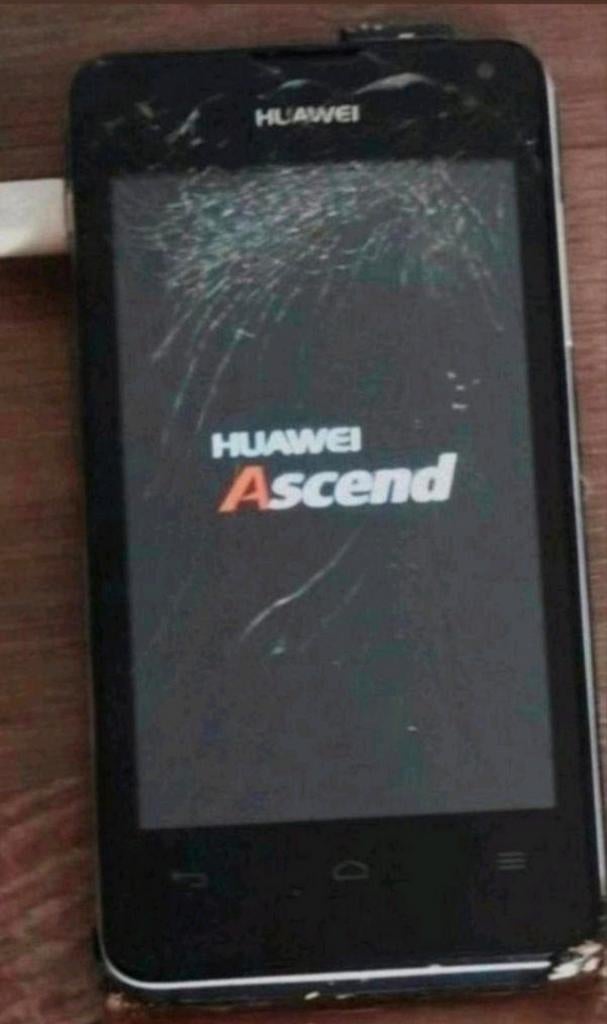 Huawei Ascend Y300 - Gebarsten scherm, met doos, Zwart, Touchscreen, 3 tot 6 megapixel, Ophalen of Verzenden