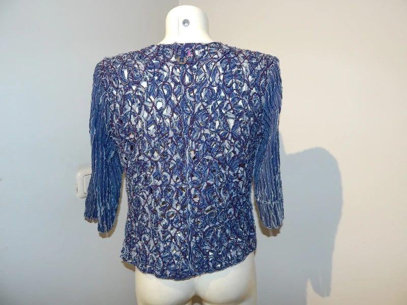 Save the Queen vest jasje open gewerkt glinster draad M, Maat 38/40 (M), Save the Queen, Zo goed als nieuw, Jasje