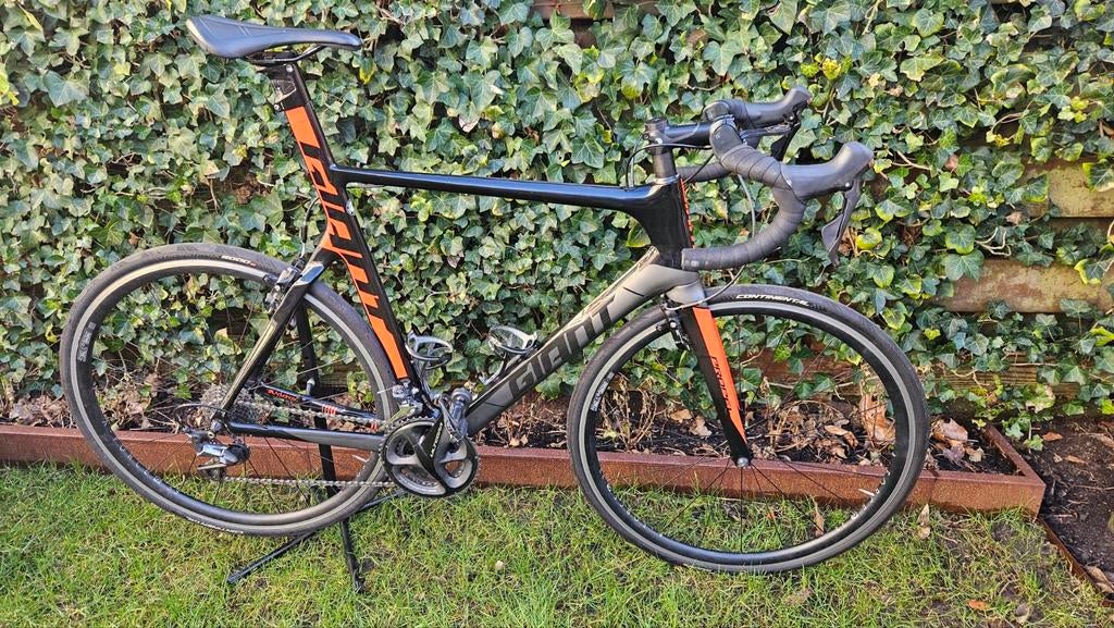 Giant Propel Advanced SL-FF 2017 - Aero Racefiets (L), Ophalen, 28 inch, Gebruikt, Carbon