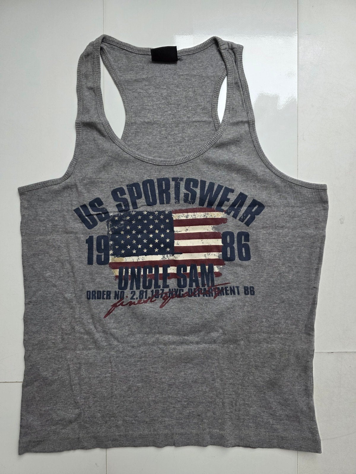 Tank top hemd bodybuilding hemd uncle sam, Ophalen of Verzenden, Zo goed als nieuw