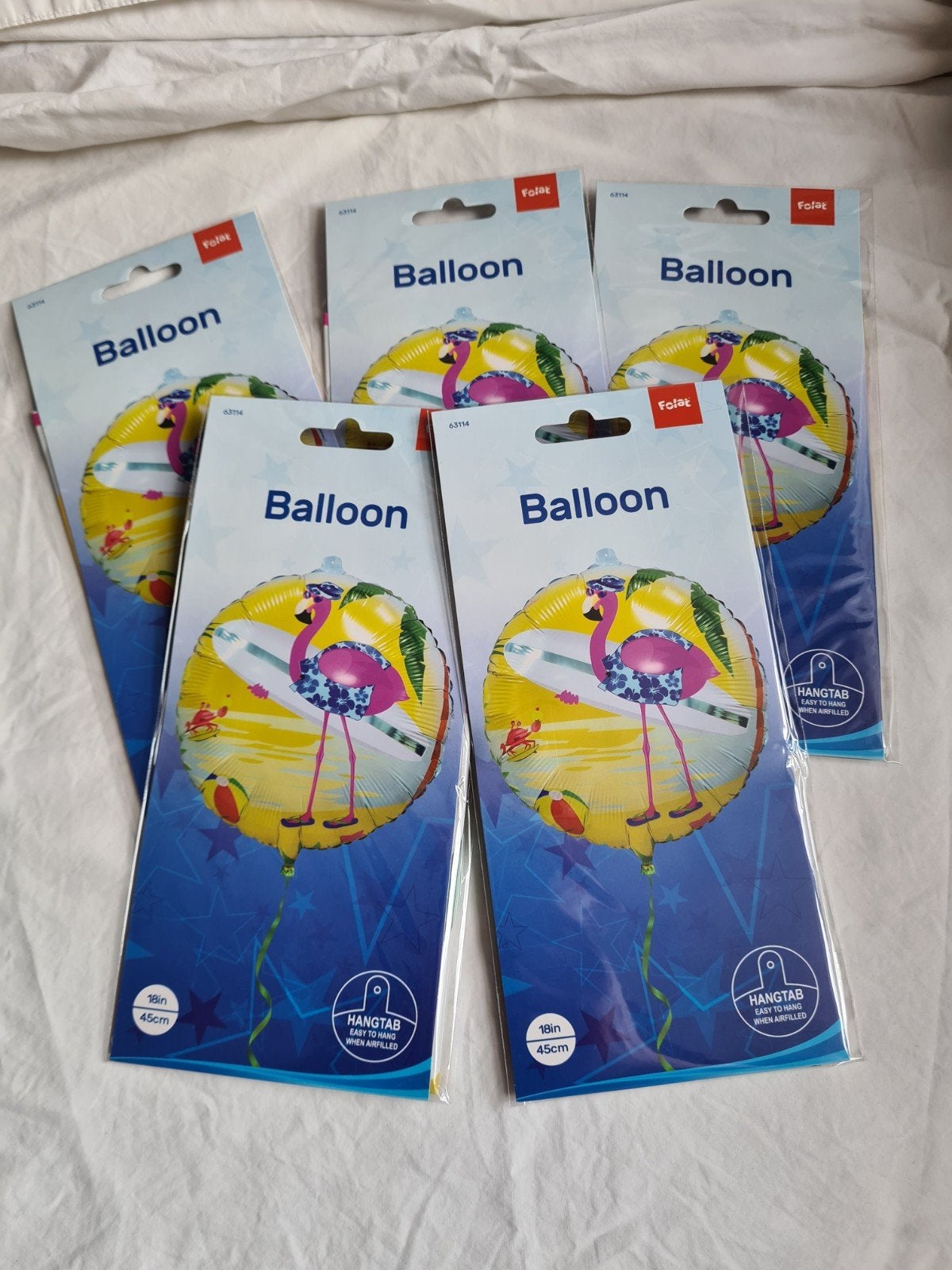 Folieballon Flamingo op Surfplank - Zomerse Feestdecoratie, Ophalen of Verzenden, Nieuw, Feestartikel, Overige
