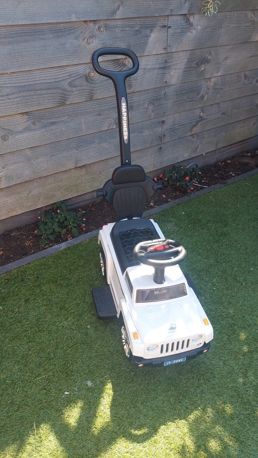 Ride-on car with push handle / Loopauto met duwstang, Ophalen, Zo goed als nieuw