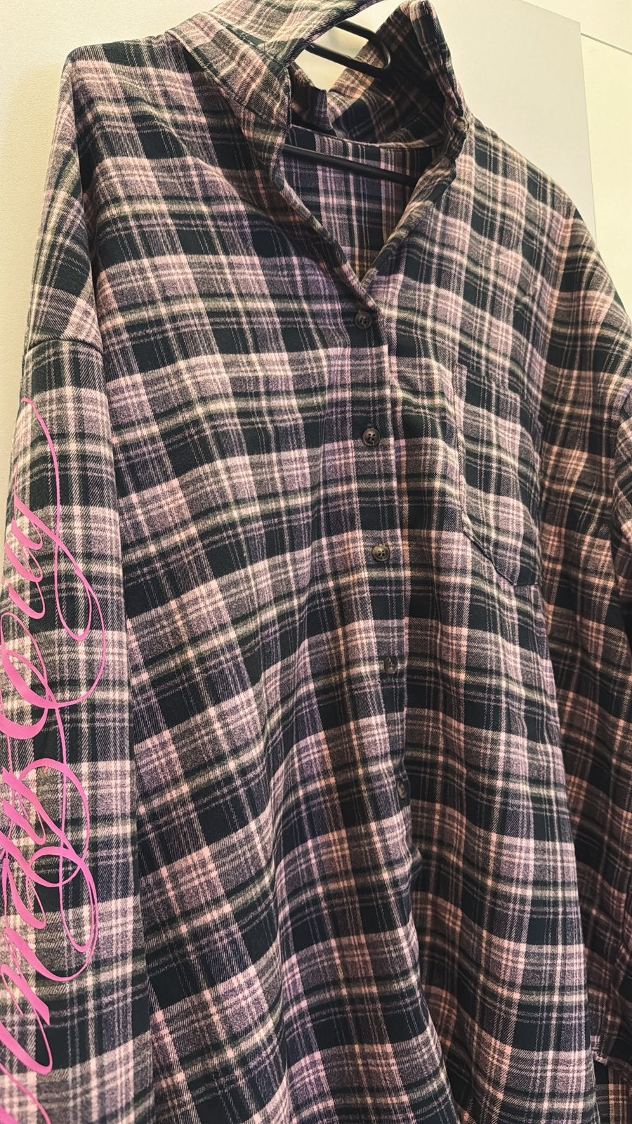 Geruite blouse, Kleding | Heren, Verzenden, Nieuw, Roze, Halswijdte 41/42 (L)