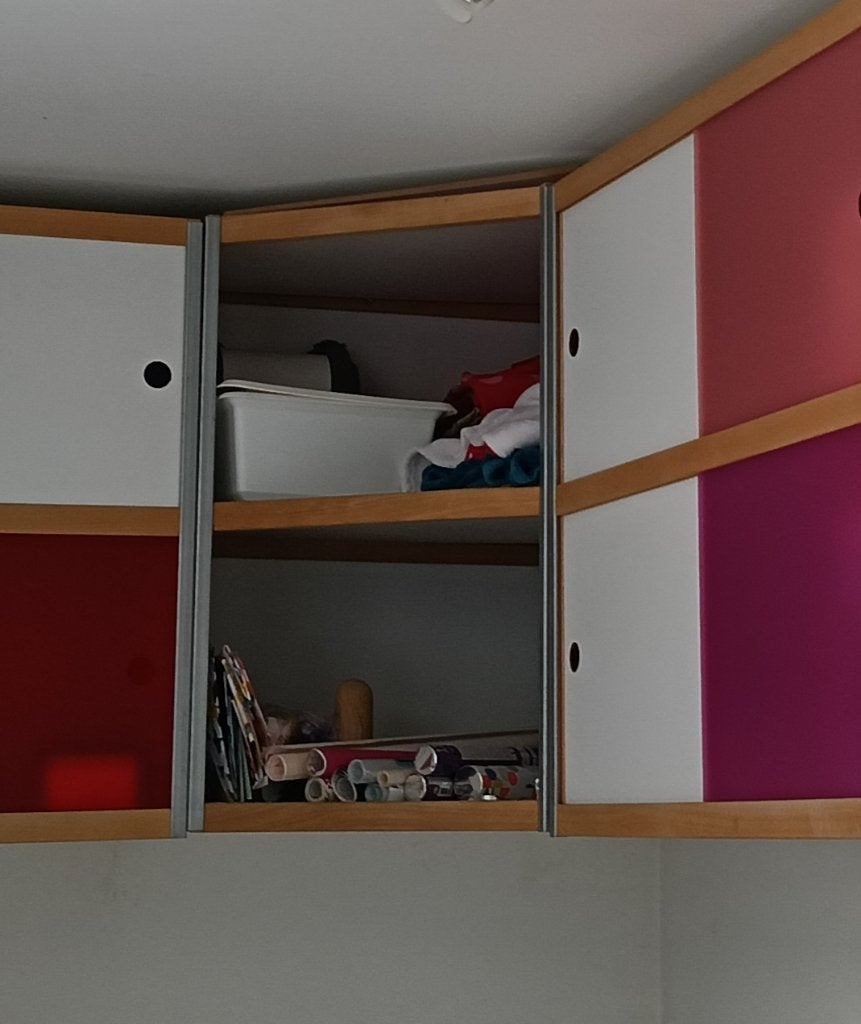 Kewlox hoekkast (hangen), Ophalen, Gebruikt