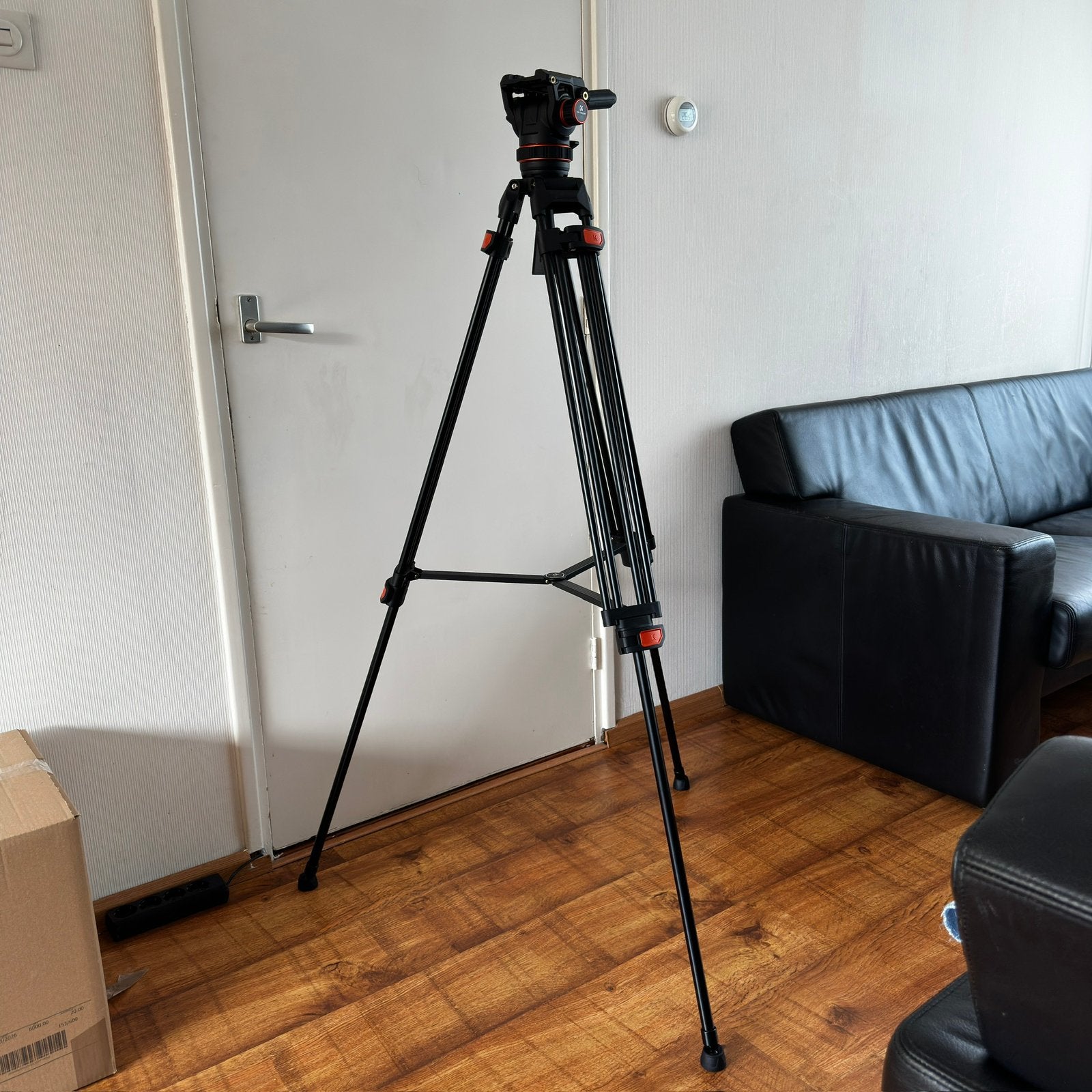 K&F Concept VA3+BV60 Videostatief met Fluid Head, Ophalen, Driepoot, Zo goed als nieuw, 175 cm of meer