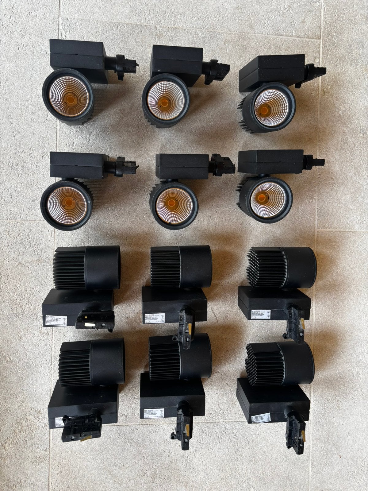 12x Philips LED Railspots Zwart | GLOBAL Trac Pro 3-fase, Ophalen of Verzenden, Gebruikt