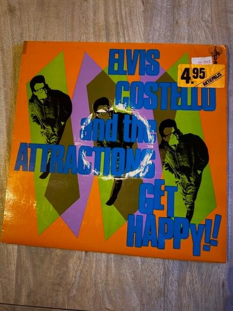 Elvis Costello & The Attractions, genaamd "Get Happy, Ophalen of Verzenden, Zo goed als nieuw, Overige formaten