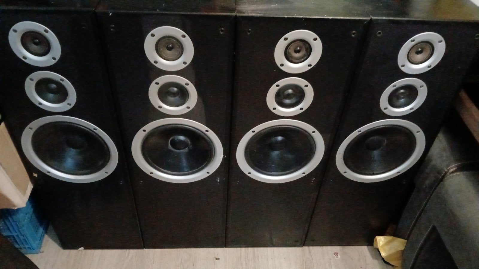 4 Jamo Studio 180 speakers met Philips versterker, Gebruikt, Speakerset, Geschikt voor surround/home cinema, Jamo