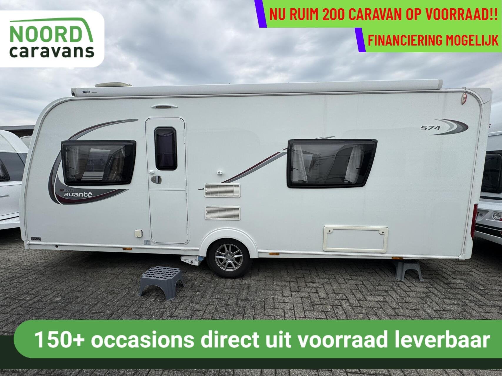 ELDDIS AVANTE 574, ENKELE BEDDEN, MOVER, LUIFEL, AIRCO, Caravans en Kamperen, Caravans, Elddis, 7 tot 8 meter, Bedrijf, Mover