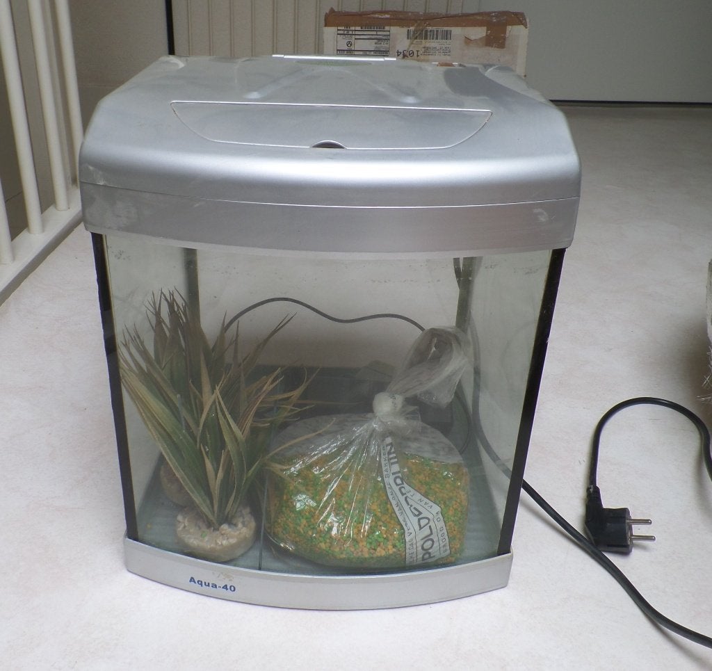 Aquarium Aqua 40, Ophalen, Inclusief toebehoren, Gebruikt, Leeg aquarium