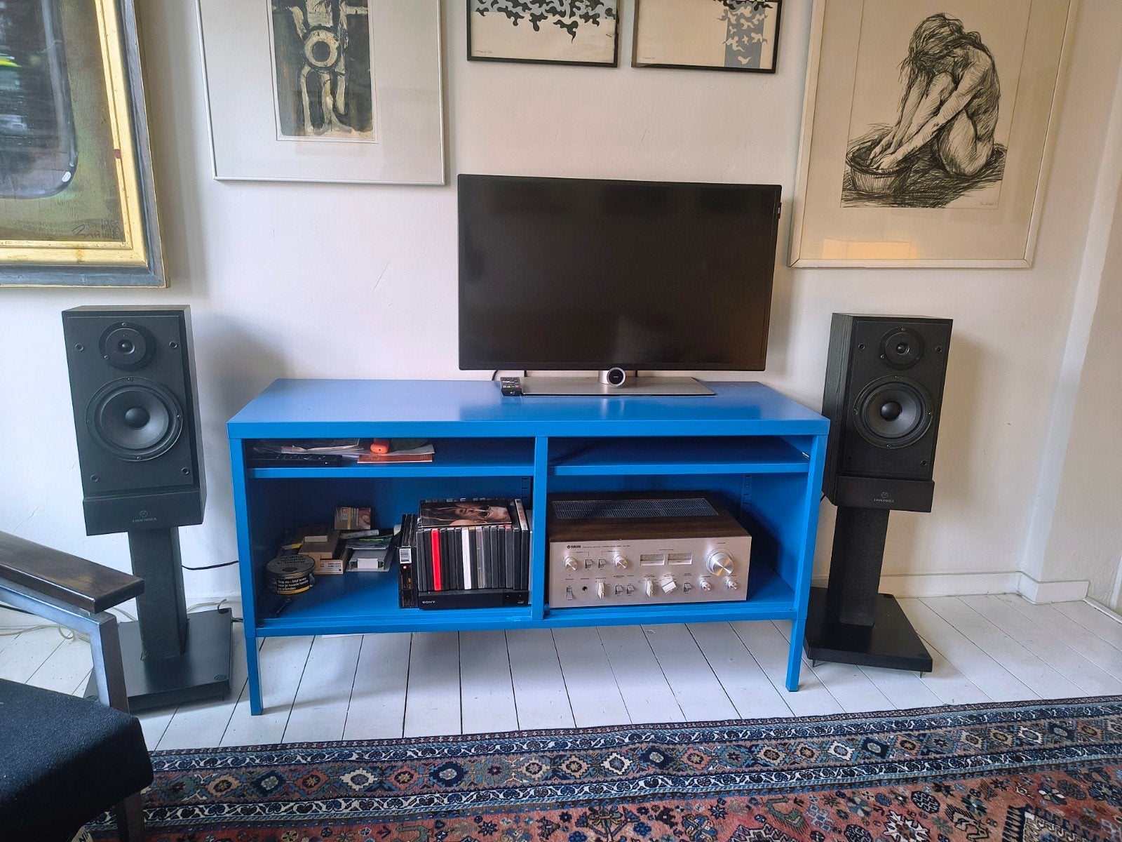 Linn Index mk2 speakers, Vloerstaande luidspreker, Inclusief standaarden, Zo goed als nieuw, 60 tot 120 watt