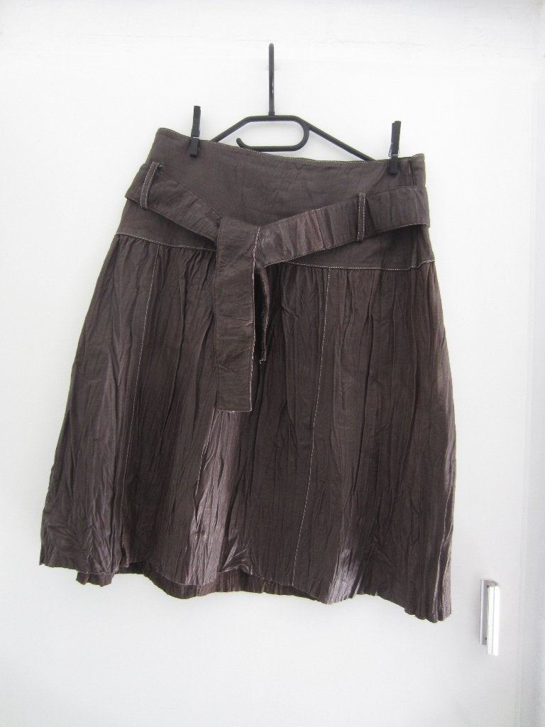 bruin leren rok mt 42 nw, Kleding | Dames, Rokken, Bruin, Verzenden, Maat 42/44 (L), Nieuw
