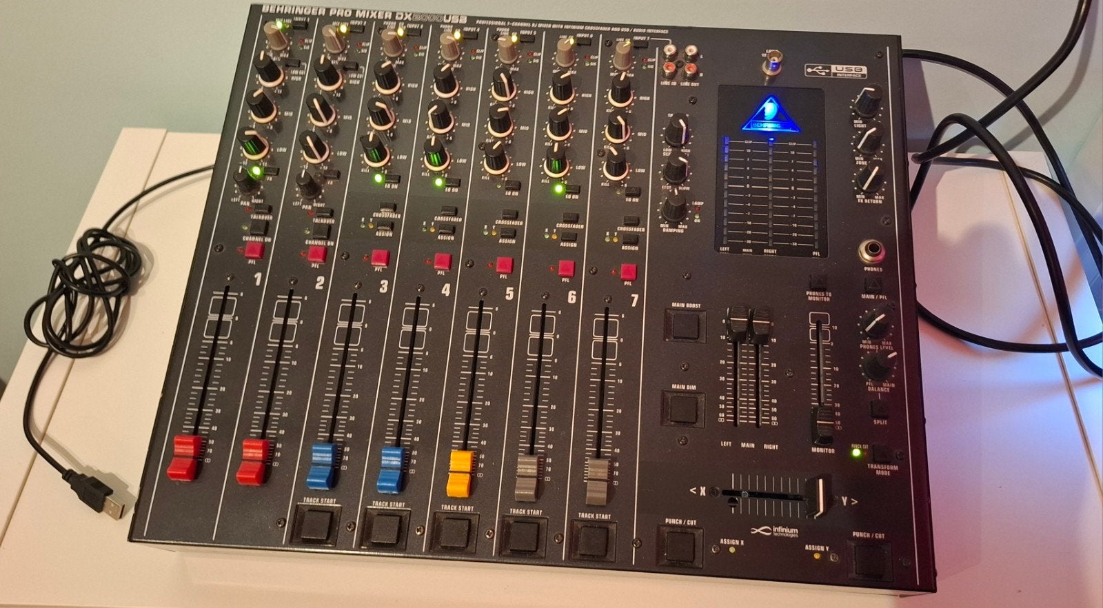 Behringer DX2000 USB mixer + 2 Marantz MPM-1000 condensator, Muziek en Instrumenten, Dj-sets en Draaitafels, Ophalen, Gebruikt