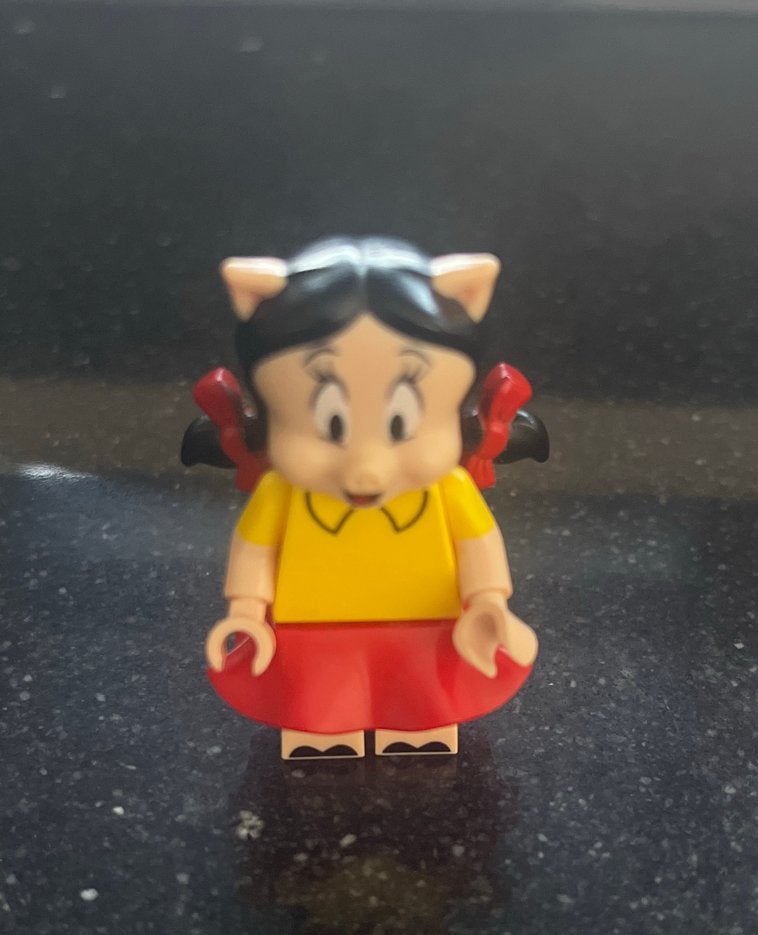 Lego Looney Tunes Petunia Pig minifiguur, Ophalen of Verzenden, Zo goed als nieuw
