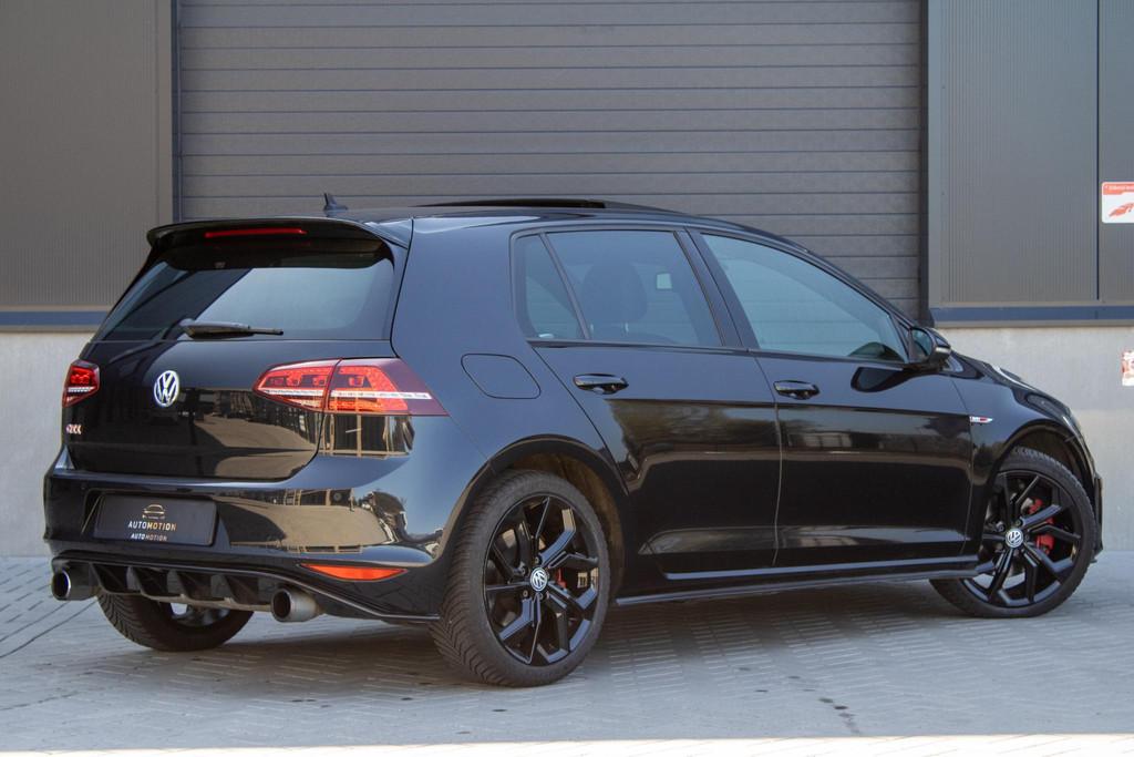 Volkswagen Golf 7 2.0 TSI GTI PANO CAMERA LEDER ELEKTRISCHE, Auto's, Stof, Zwart, 4 cilinders, Met garantie (alle)