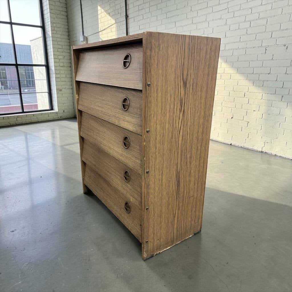 Vintage houte schoenkast /kleppenkast, Ophalen, Hout, Overige typen