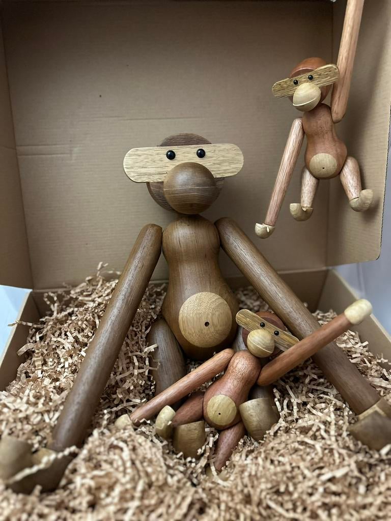 Teak Monkey XXL - Houten Aap - Limited - Nieuw!!, Ophalen of Verzenden, Nieuw, Hout