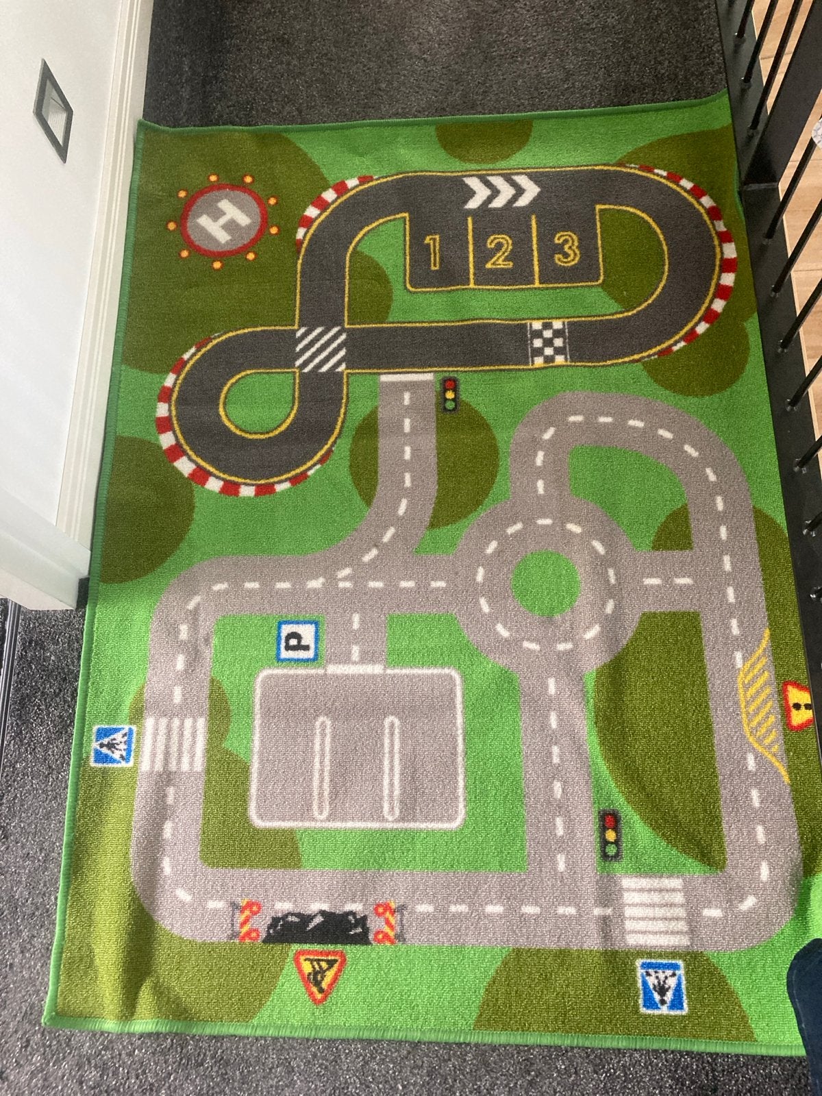 Speelkleed met wegen en racebaan voor op kinderen, Ophalen of Verzenden, Gebruikt