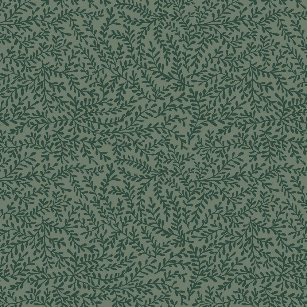 COUPON : Jersey stof leaves forest green (2,50 m), 120 cm of meer, Ophalen of Verzenden, Katoen, Groen