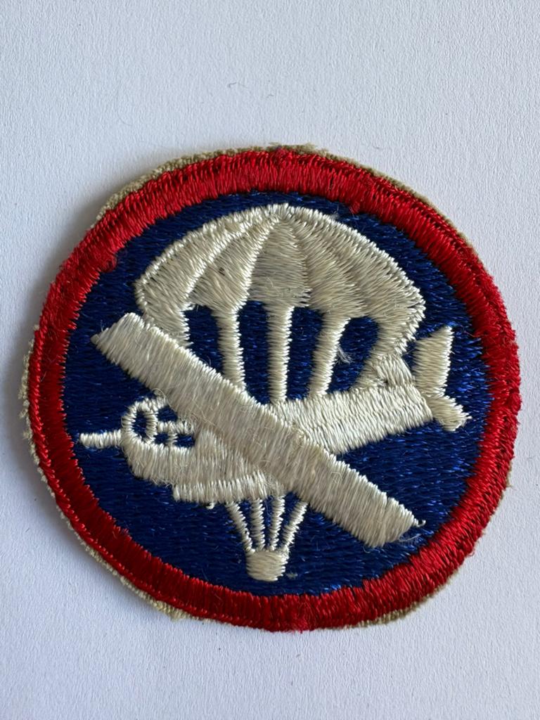 WW2 US Army Enlisted Airborne Paraglider Cap Patch, Ophalen of Verzenden, Amerika, Embleem of Badge