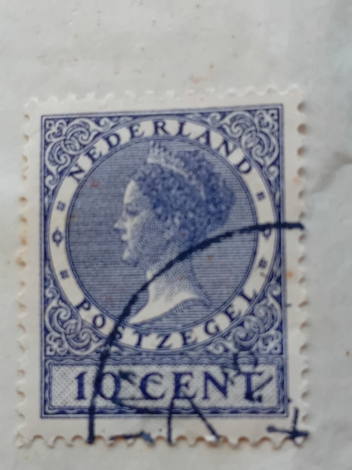 Nederland Postzegel 10 Cent Koningin Wilhelmina, Postzegels en Munten, Postzegels | Nederland, Ophalen of Verzenden