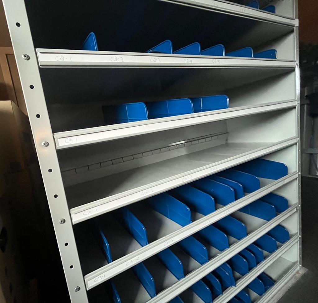 Vakkenkast / magazijnkast z.g.a.n.198x100x30, Ophalen, Zo goed als nieuw