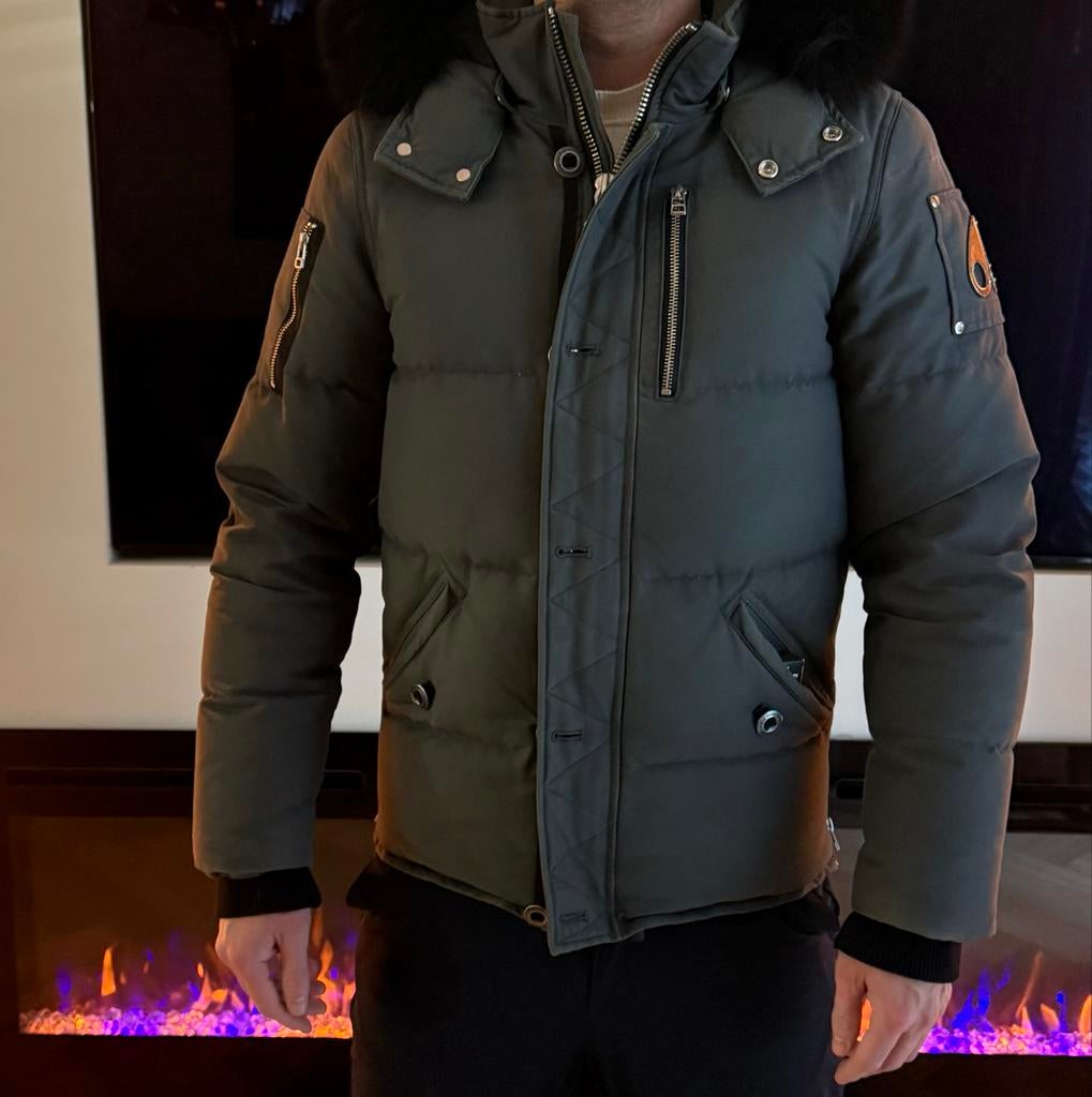 Moose Knuckles Winterjas Heren Maat S, Verzenden, Zo goed als nieuw, Maat 46 (S) of kleiner, Zwart