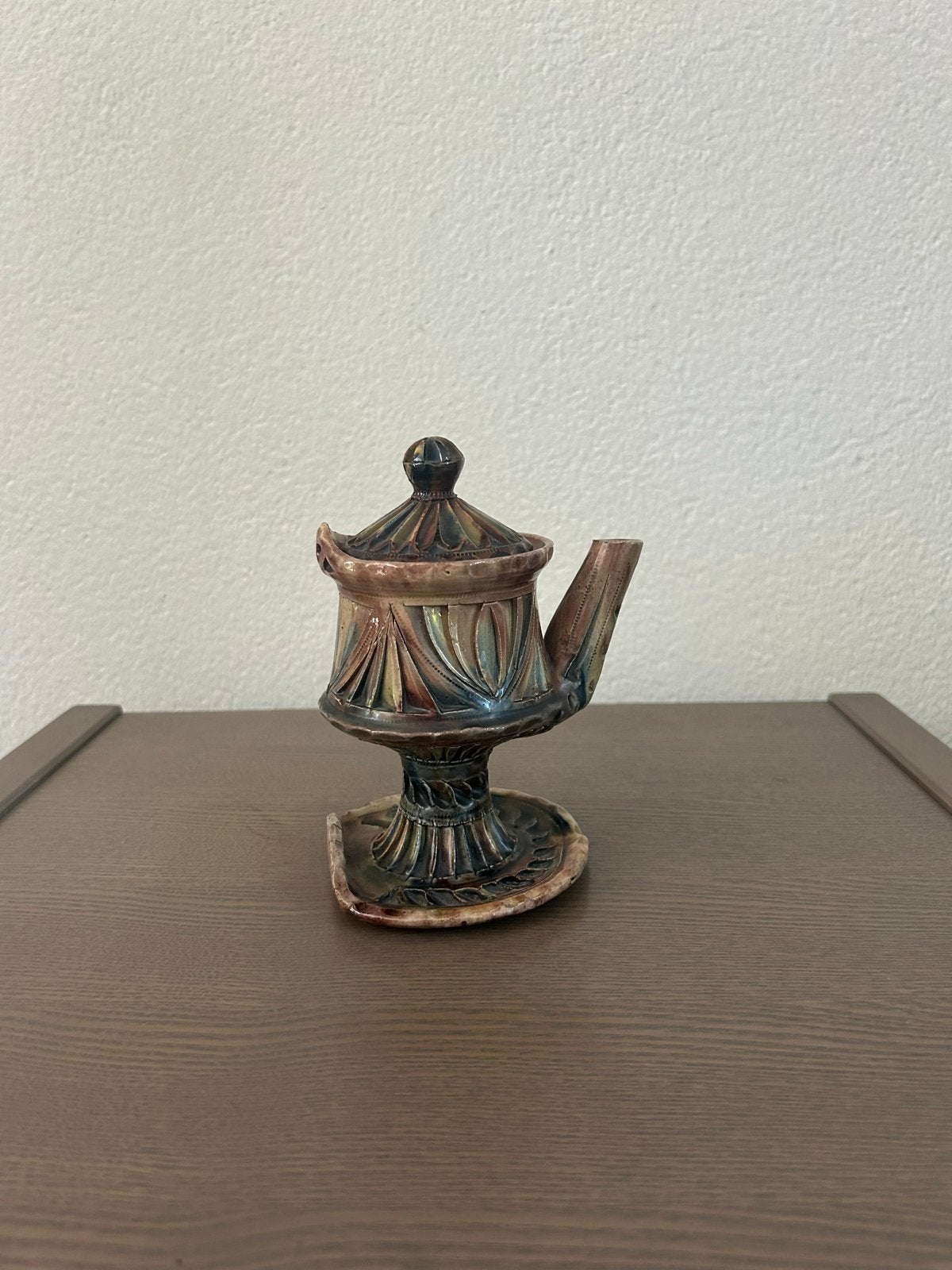 Antieke olielamp - Friese ‘Snotneus’, Antiek en Kunst, Ophalen