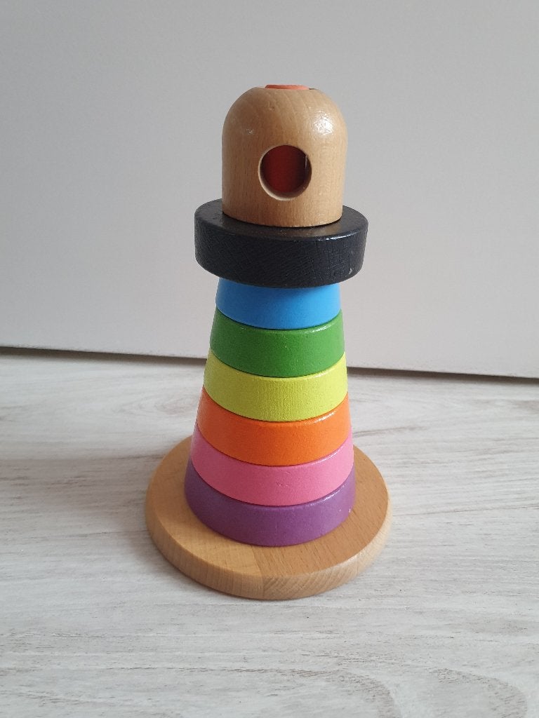 Piramide stappelblokken speelgoed, Ophalen of Verzenden, Gebruikt, Overige typen