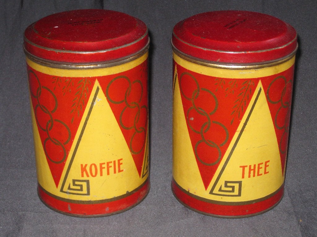 Koffie & Thee Blik Olympische Spelen 1928, Ophalen, Zo goed als nieuw, Koffie