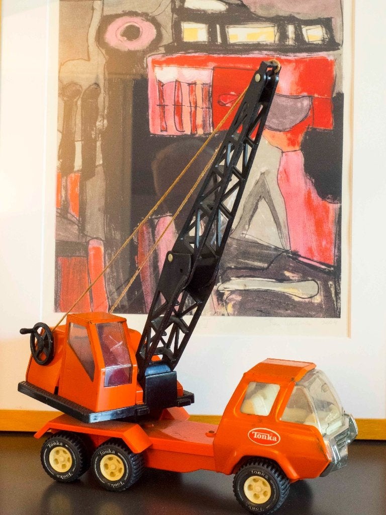 Tonka takelwagen | vintage design, Antiek en Kunst, Ophalen of Verzenden