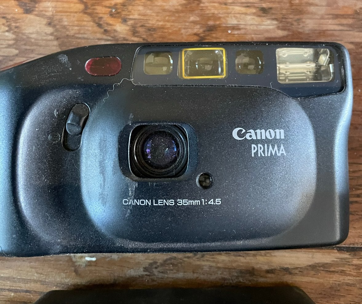 Canon Prima 4 compact camera - Vintage analoge camera, Audio, Tv en Foto, Fotocamera's Analoog, Ophalen of Verzenden, Gebruikt