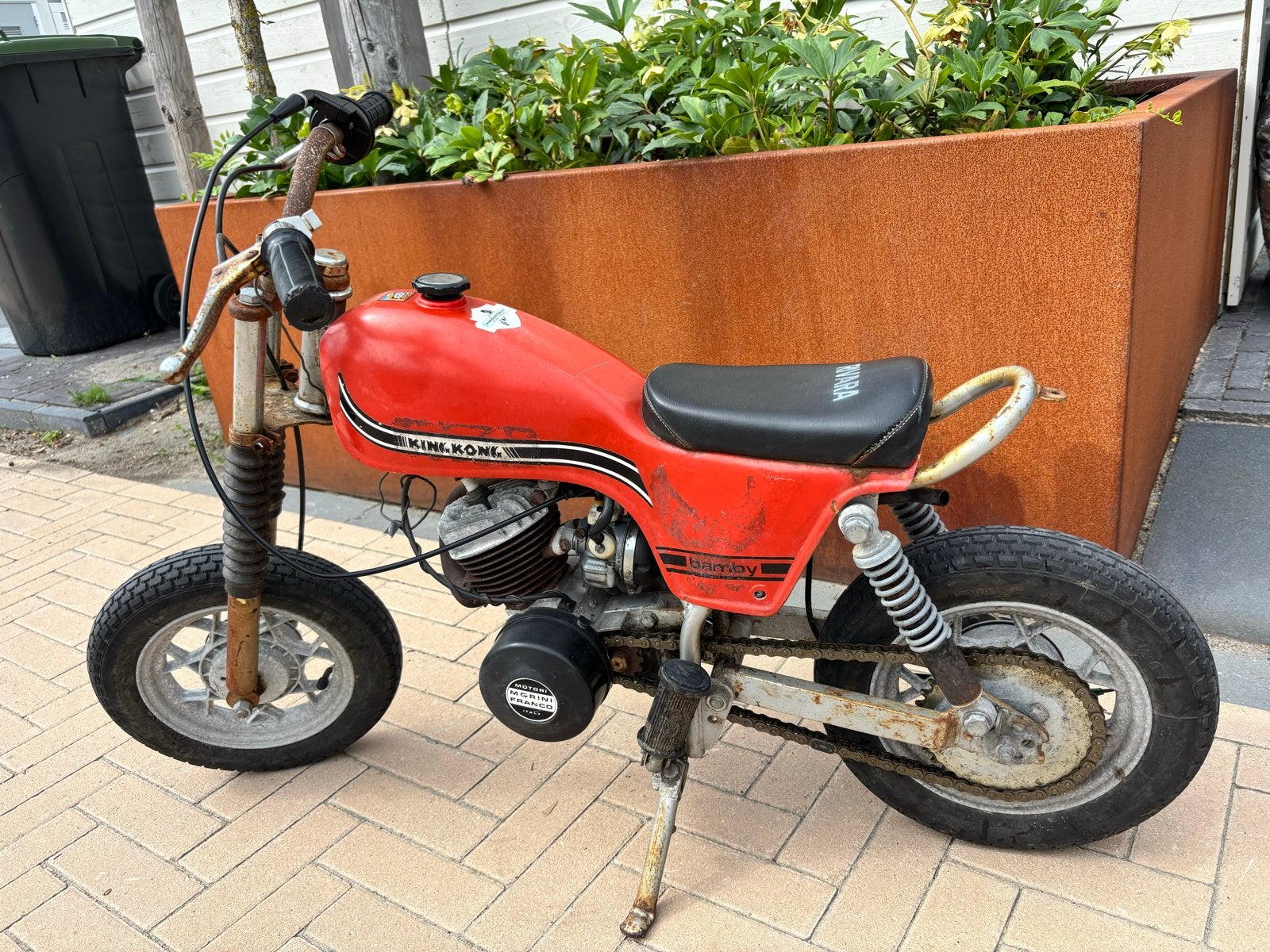Vintage King kong Bamby Minibike - Opknapper, Ophalen, Gebruikt, Velgrem, Pitbike