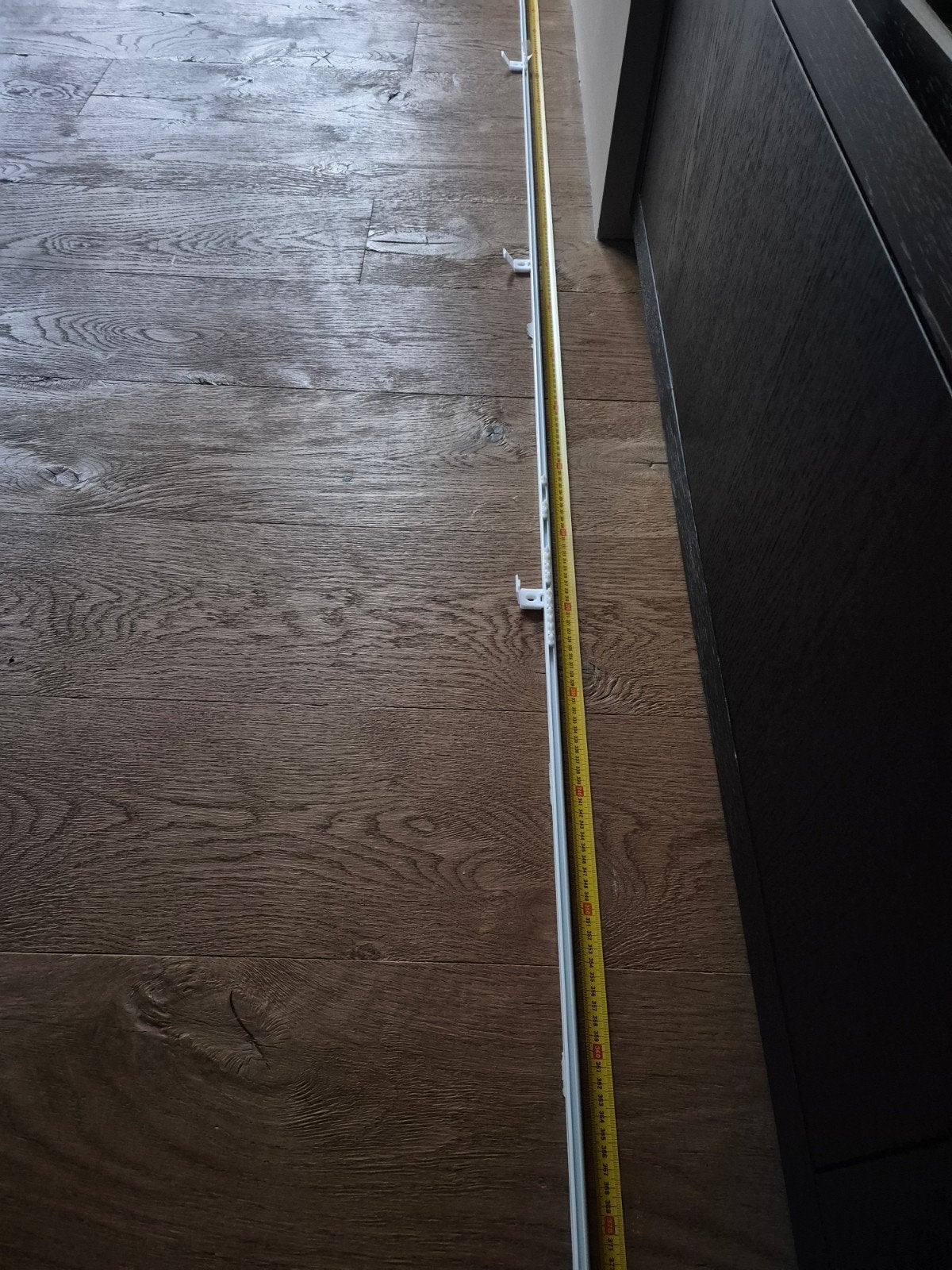 Gordijnrails 397cm lang, Ophalen, Wit