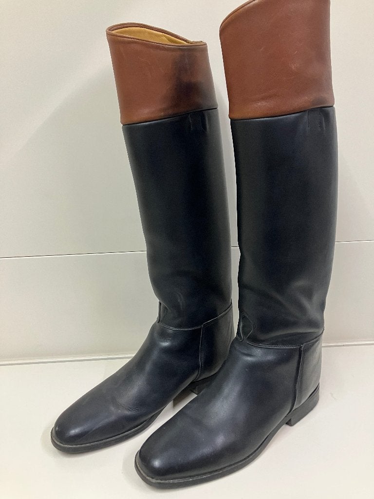 Exclusieve Custom Made Hogan Paardrijlaarzen 45 (Schatting), Dieren en Toebehoren, Paardrijkleding, Gebruikt, Overige merken, Springen