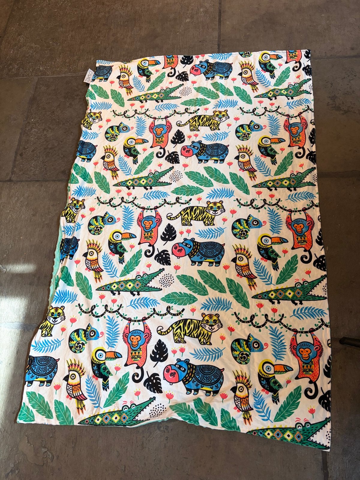 Calmzy kids Happy Jungle dekbedovertrek 100x150, Overige merken, Dekbedovertrek, Nieuw, Ophalen of Verzenden