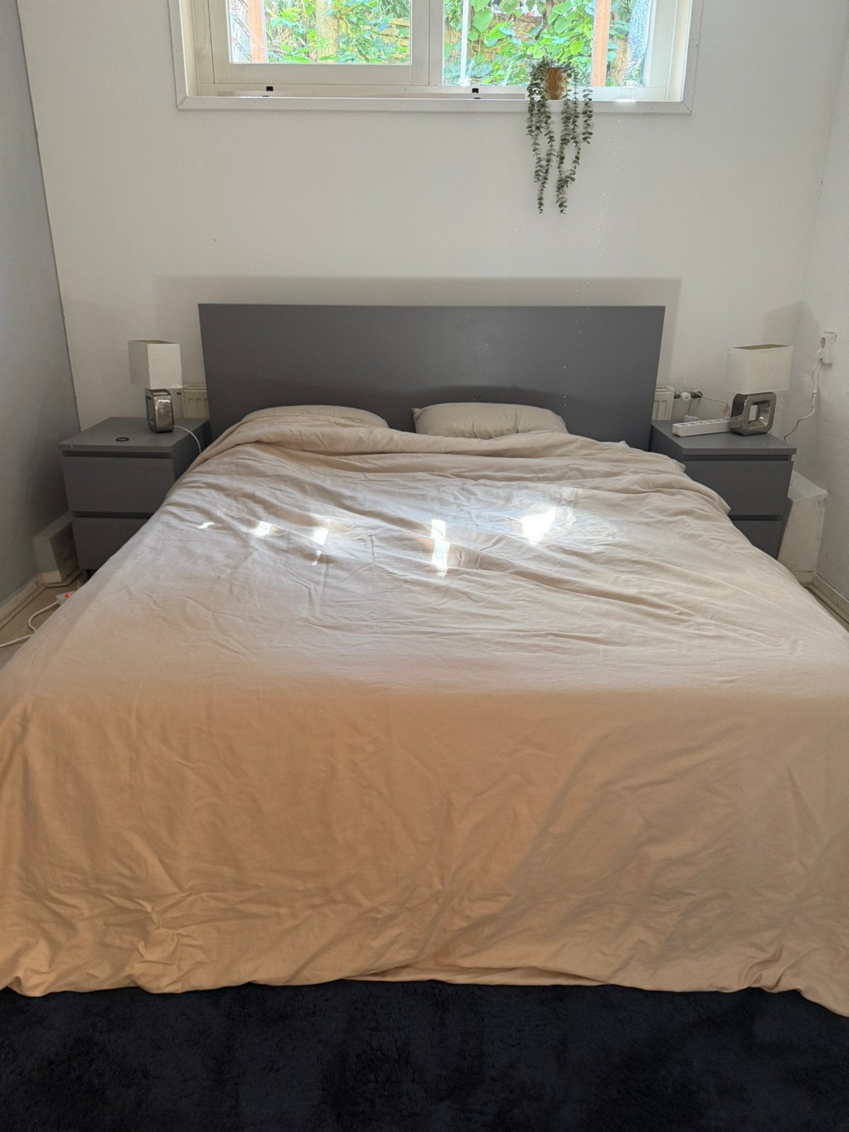 Bed, 200x160 cm, Ophalen, Tweepersoons, Zo goed als nieuw, 200 cm