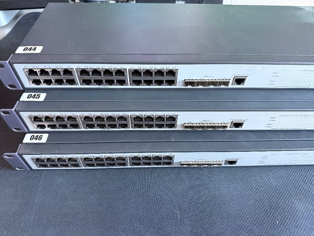 HP / 3Com Gigabit switches – 13 stuks – SFP / Managed, Computers en Software, Ophalen, Gebruikt