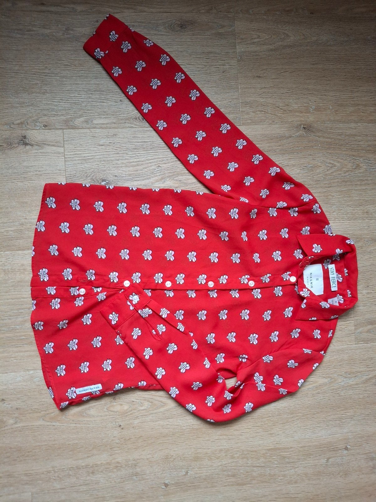 Nik & Nik blouse maat 152 - Zo goed als nieuw, Meisje, Overhemd of Blouse, Ophalen of Verzenden, Zo goed als nieuw