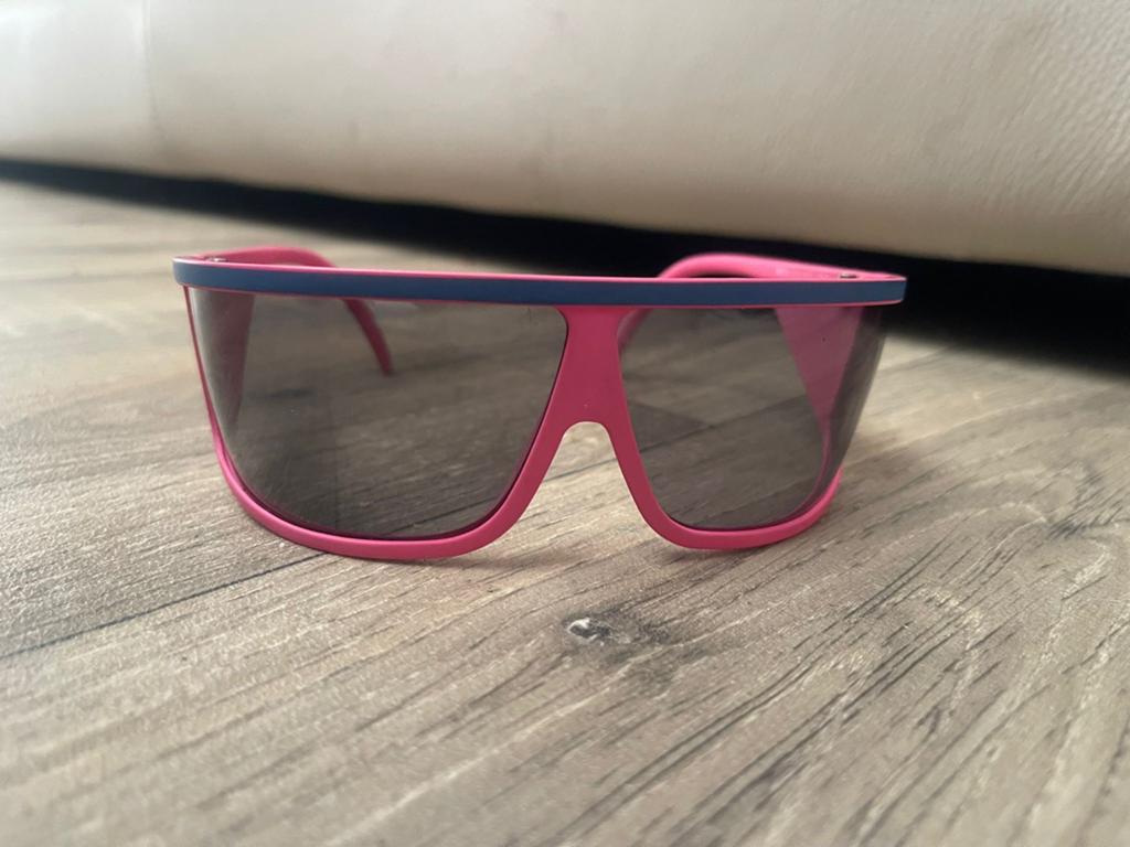 K.one Moda Solaris Italy Vintage Zonnebril Roze Goede Staat, Overige merken, Gebruikt, Zonnebril, Ophalen of Verzenden